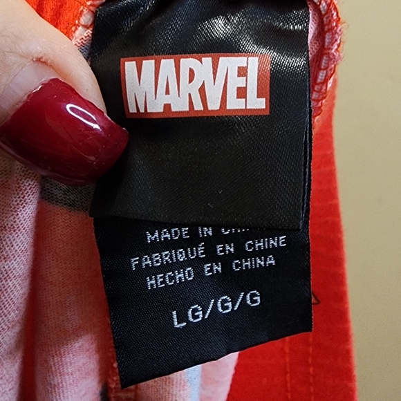 Marvel Men's Red Spider Man  Pajama Pants with Character Print Size L - Picture 2 of 12